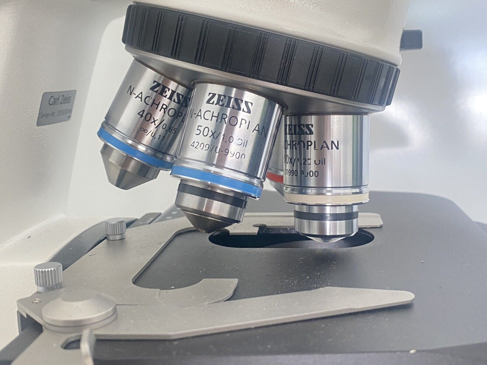 Carl Zeiss Axio Lab. A1 Brightfield/Phase Contrast Ergo Microscope