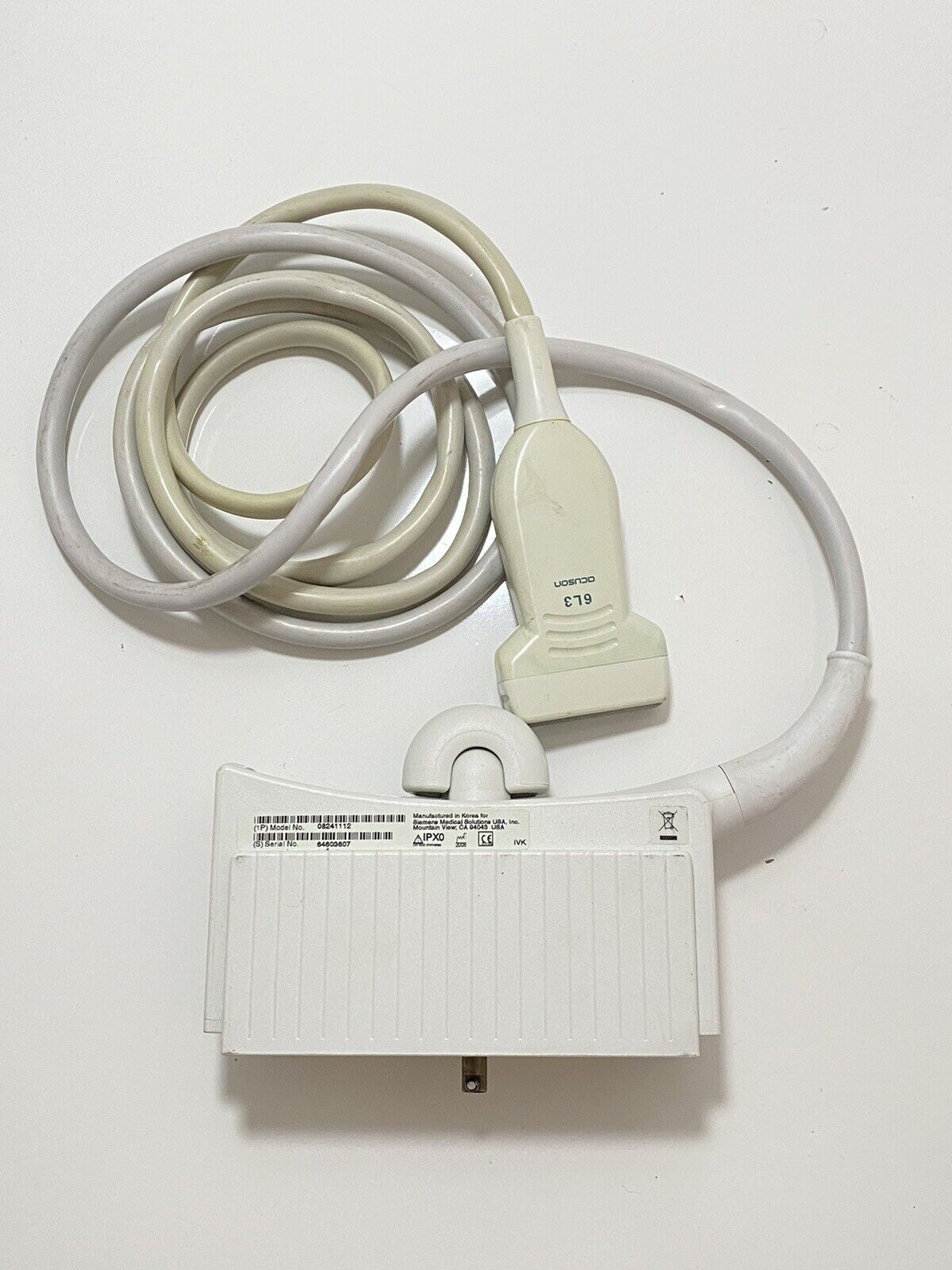 Acuson 6L3 Ultrasound Probe Transducer 08241112