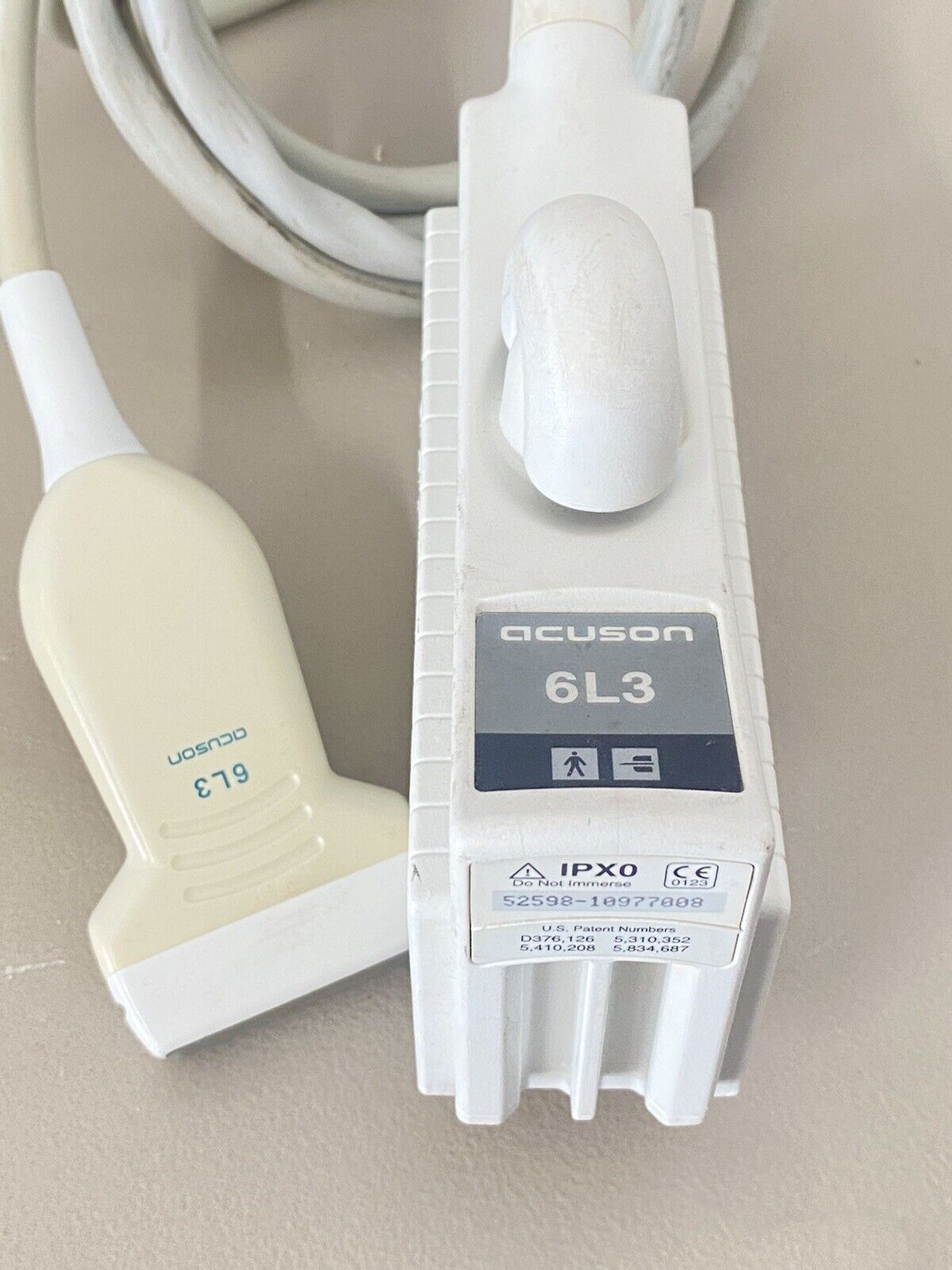 Acuson 6L3 IPX0 Linear Array Ultrasound Transducer Probe